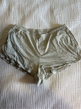 stars above Light Grey Button-Front Sleep Shorts